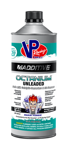 Octanium Unleaded - VP Racing Fuels - Octane Booster - Potenciador de Octanaje - 1 litro