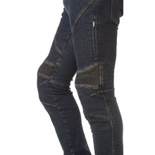 Cargar imagen en el visor de la galería, Pantalón moto verano RAINERS Durango (vaquero, refuerzos kevlar)