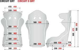 Asiento baquet Sparco CIRCUIT II QRT Auto FIA 8855-1999