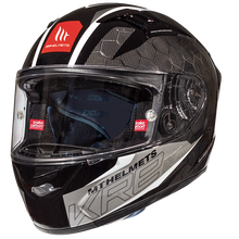 Cargar imagen en el visor de la galería, Casco MT HELMETS KRE SNAKE CARBON 2.0 A0 GLOSS WHITE