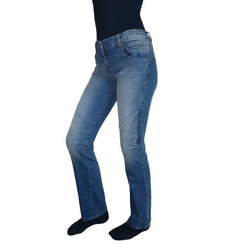 Pantalón moto mujer RAINERS Alexa (vaquero-kevlar)