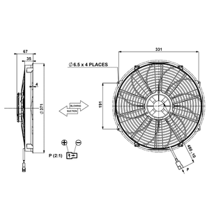 Ventilador Comex - diámetro 14 - 350mm - 2540m3/h - aspirante - HP - vilarino-motorsport